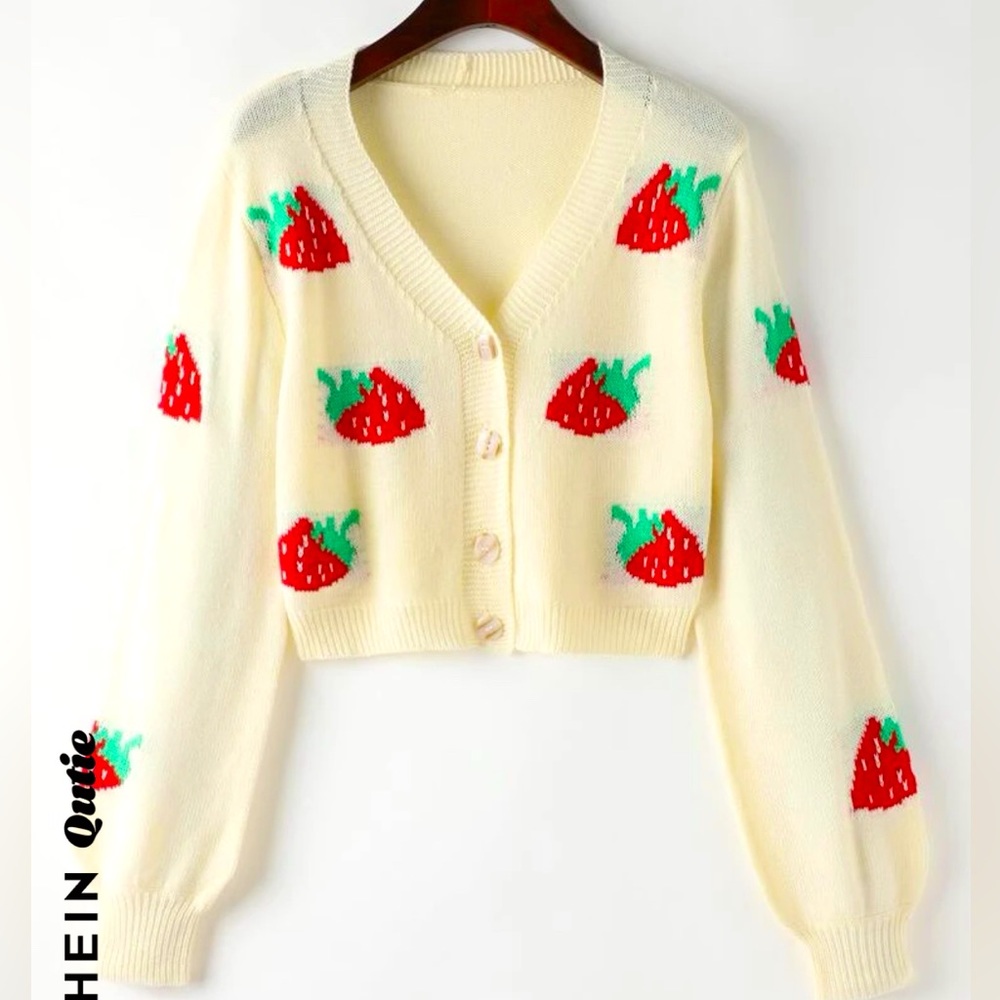 Strawberry cardigan